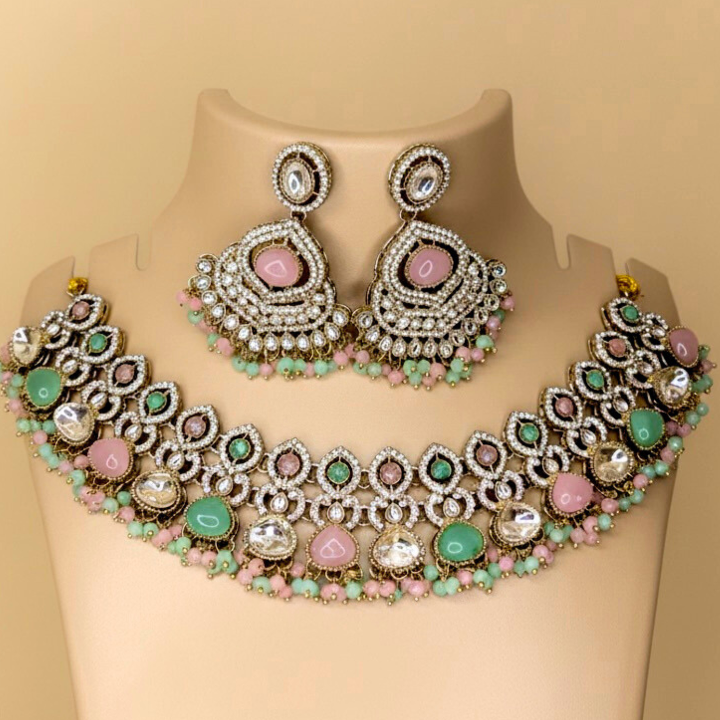 Filigree Choker & Earring Set