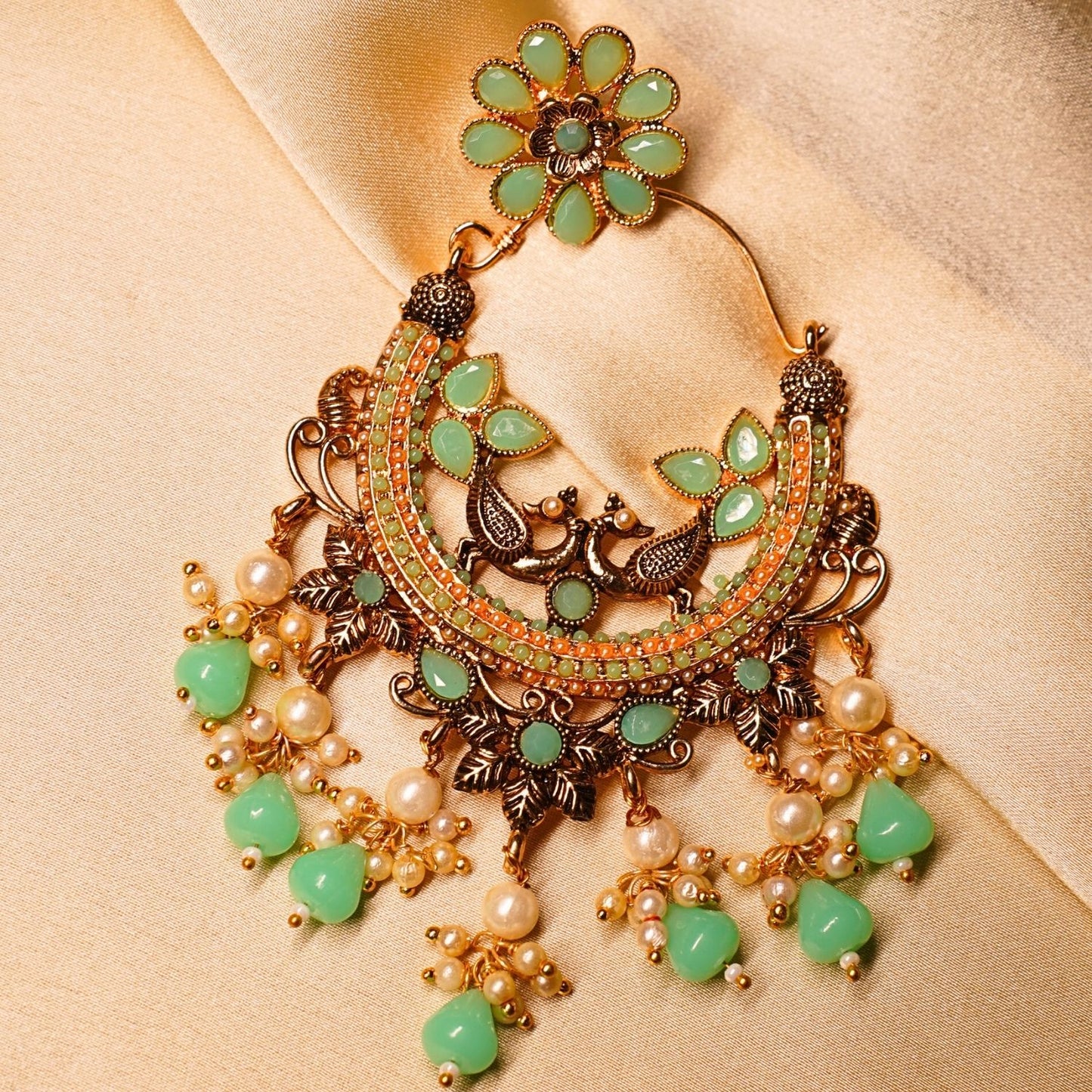Chandbali Peacock Earrings
