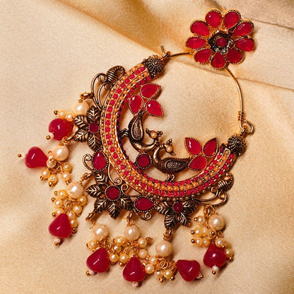 Chandbali Peacock Earrings